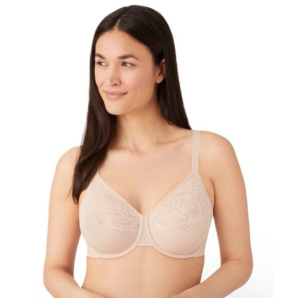 Wacoal 36I Bra Sand Nude Visual Effects Minimizer Udnerwire 857210 Full Coverage - Picture 1 of 8